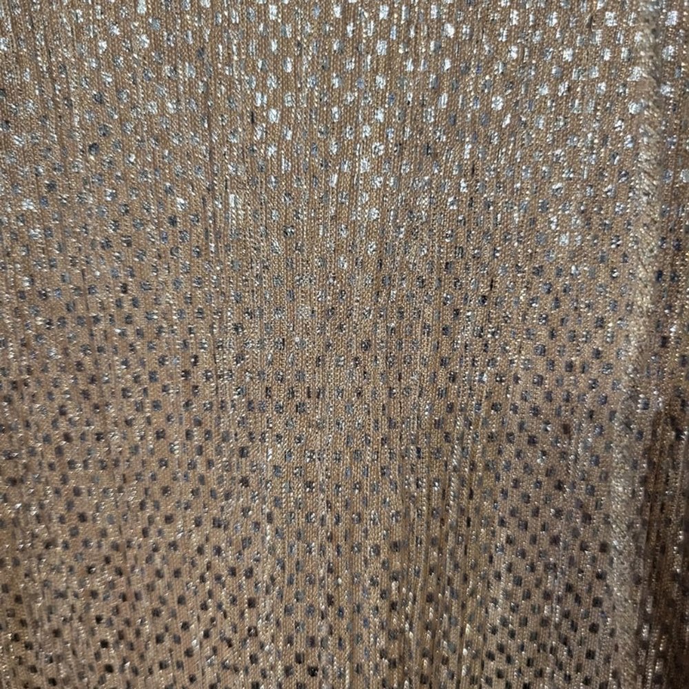 Parker Silver and Nude Sequin Top Size XS - Picture 4 of 6